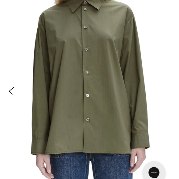 APC olive green button up shirt Women’s size 36 - Picture 1 of 5